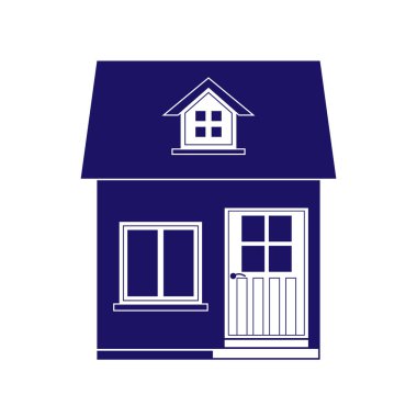 Bir ev, tek sesli görüntü düz görüntü