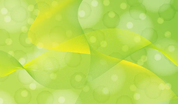 Bokeh Couleur Abstraite Dans Des Tons Jaune Vert Vif Fond — Image vectorielle