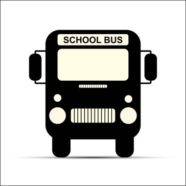 Düz desen, okul çocuklarına taşıma için okul otobüsü