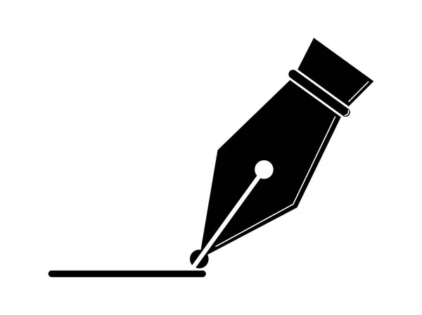 Einfaches Flachstift Stift Symbol Für Webdesign Webseiten Und Anwendungen — Stockvektor