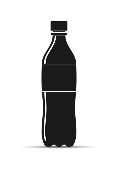 Простий Малюнок Пластикової Пляшки Напоєм — стоковий вектор