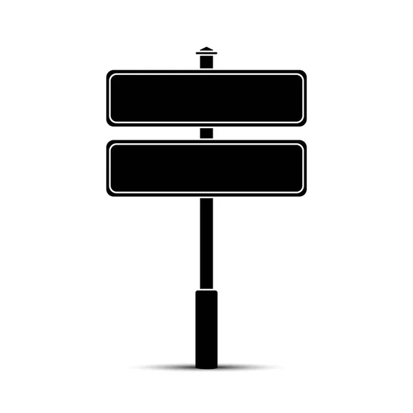 Road Sign Form Plates Simple Icon — Stock Vector