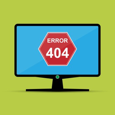 Üzerinde yazıt hata monitörün ekran karanlık