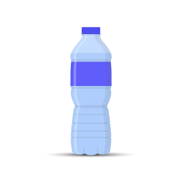 Botella Agua Plástico Dibujo Simple Para Sitios Web Aplicaciones — Vector de stock