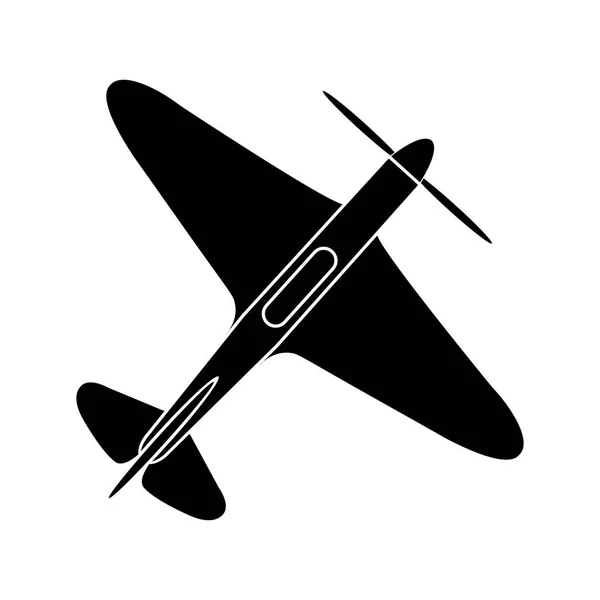 Dibujo Simple Avión Hélice Monomotor — Archivo Imágenes Vectoriales