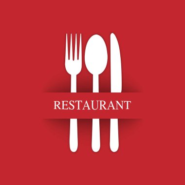 Restoran gastroservice menü ve dekorasyon için logo veya caterin