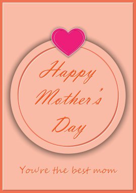 Tebrik kartı ile yazıt mutlu anneler günü ve sen olduğunu en iyi anne