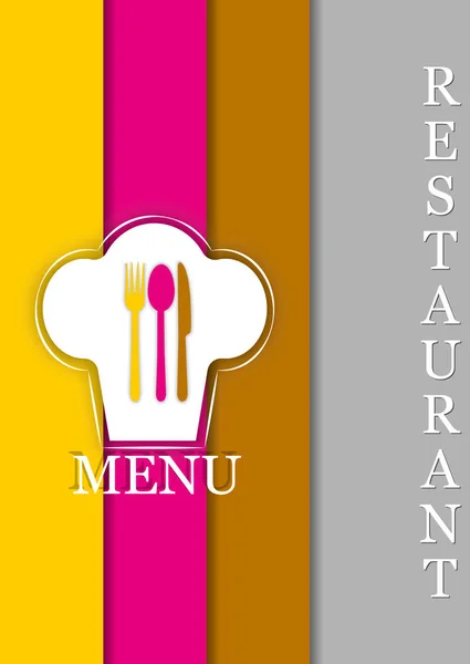 Restoran Gastroservice Menü Dekorasyon Için Logo Veya Catering — Stok Vektör