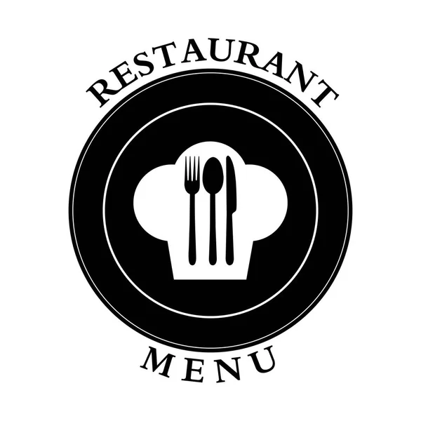 Restoran Gastroservice Menü Dekorasyon Için Logo Veya Catering — Stok Vektör