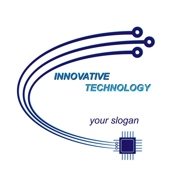 Einfaches Logo für ein innovatives Technologieunternehmen — Stockvektor