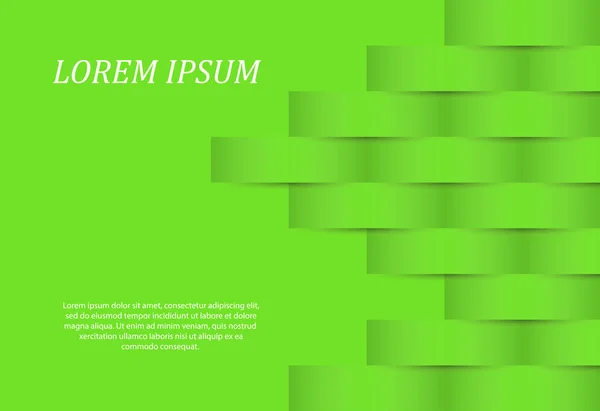 Fondo abstracto en un color verde para el diseño y — Vector de stock