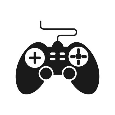 Oyun konsolu Denetim Masası simgesi, düz stil, basit resim