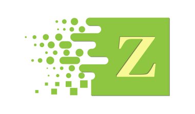 yıkılan bloklar ile renkli bir meydanda Z harfi