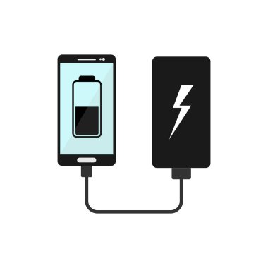 Smartphone taşınabilir bir pil, basit tasarımı şarj oluyor