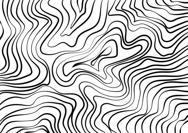 抽象背景, 白色背景上的黑线, 简单的 des — 图库矢量图片
