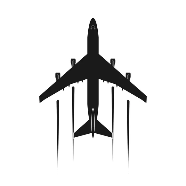 Design de avião simples, ícone ou logotipo — Vetor de Stock