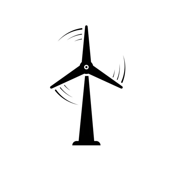 Windgenerator-Symbol, einfaches Design für Website oder App, einfaches de — Stockvektor