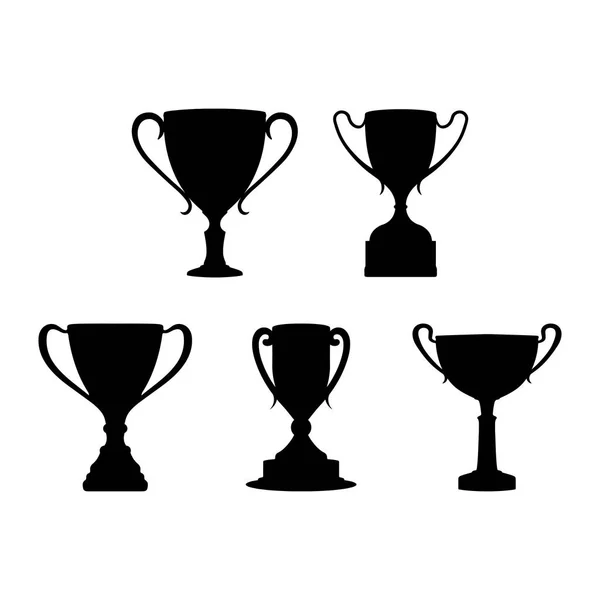 Cup winnaars van wedstrijden, wedstrijden. Eenvoudig ontwerp. — Stockvector