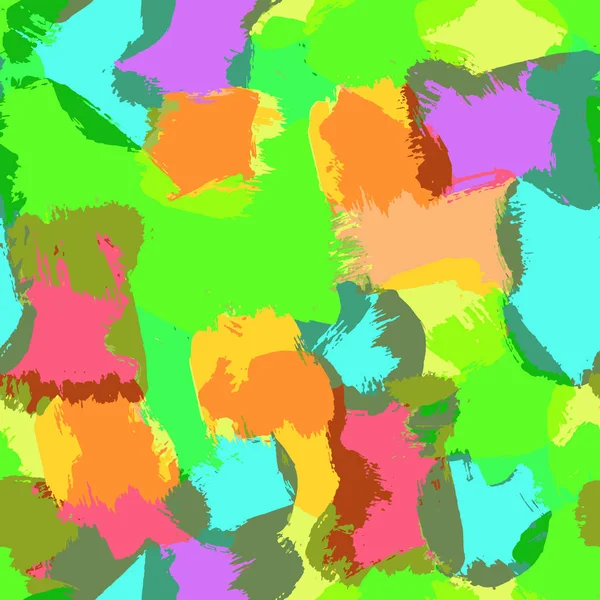 Färgglad panel med imitation penseldrag med färg — Stock vektor