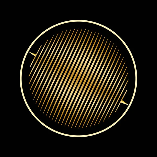 Círculo de líneas en un anillo — Vector de stock