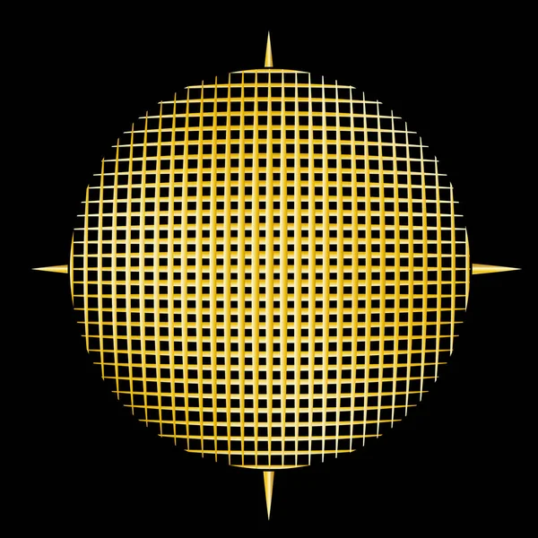 Dikey ve yatay çizgilerin çemberi.