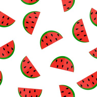 Tekstil ve packagi için karpuz dilimleri ile dikişsiz desen