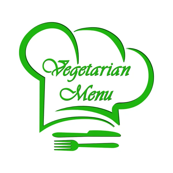 Logo do projektowania wegetariańskiej restauracji menu, Catering lub gastros — Wektor stockowy