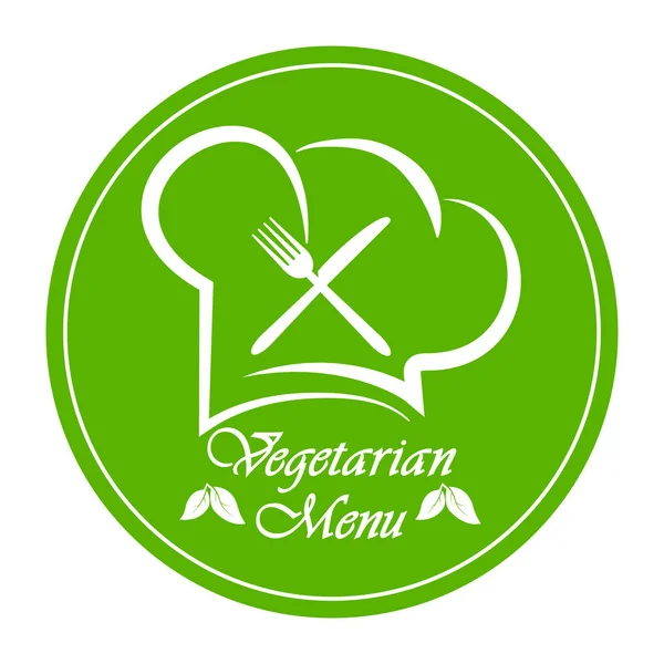 Logo do projektowania wegetariańskiej restauracji menu, Catering lub gastros — Wektor stockowy