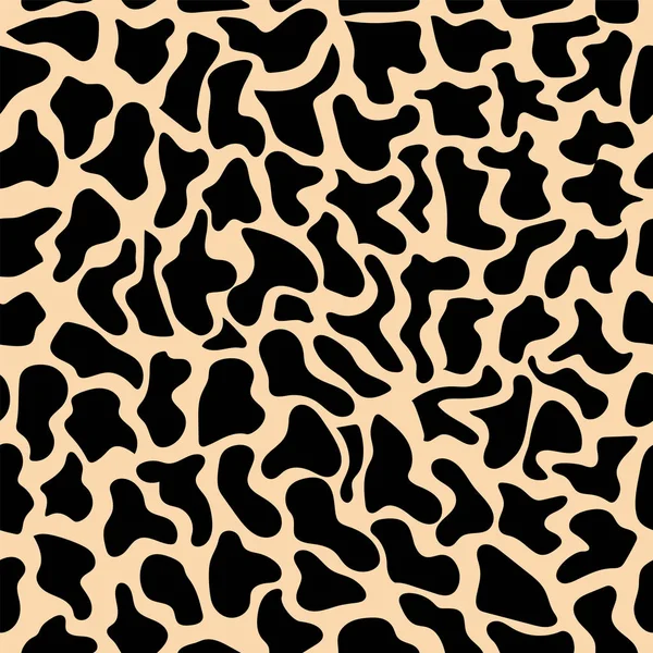 Nahtloser Hintergrund in Orangetönen. Leopardenhaut imitiert. — Stockvektor