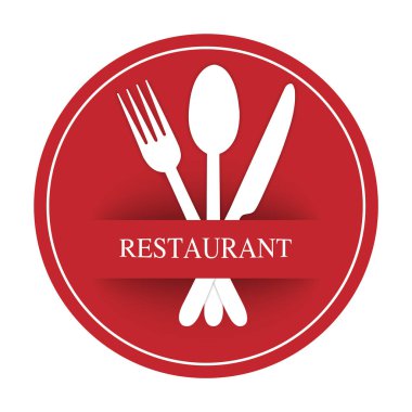 Restoran, catering veya gastro servis menüsü için logo şablonu de