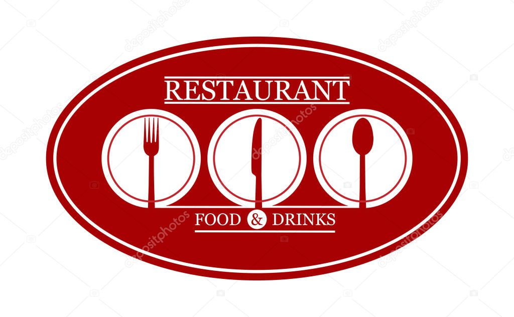 Template for design and decoration of restaurant menu, catering or gastro service, flat design