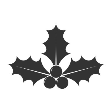 Tasarım ve dekorasyon için Noel dekorasyon simgesi.