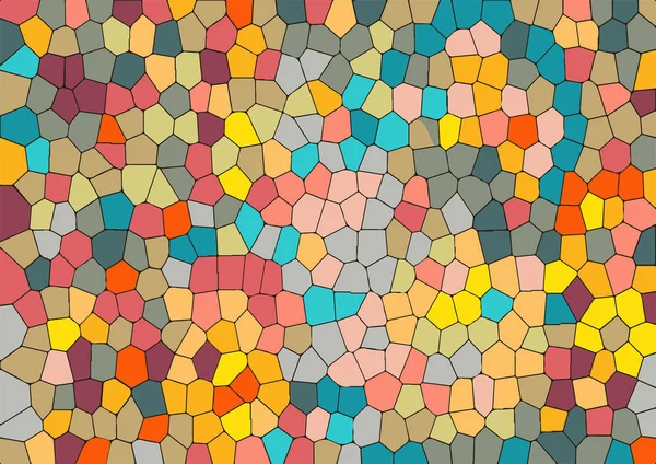 Patrón abstracto de mosaico. Colores aleatorios modernos . — Vector de stock