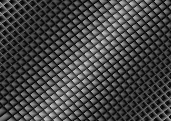 Abstrakter schwarzer Hintergrund mit dreidimensionalen Quadraten — Stockvektor