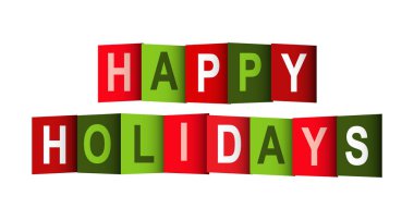 Mutlu Tatiller yazan renkli bir afiş. Decorati için yazı