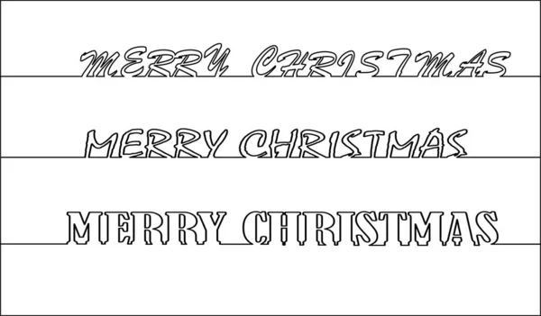 Inscription merry CHRISTMAS for decoration and design. — Stock Vector