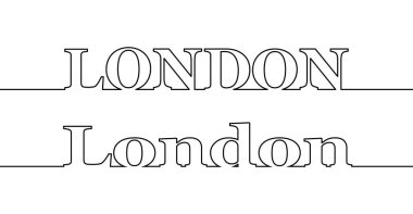 Başkentte Londra şehrinin adı ile kontur hattı ve 