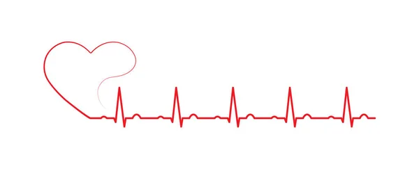 Cardiogramma della frequenza cardiaca. Medicina e salute — Vettoriale Stock