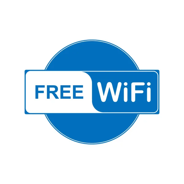关于免费访问 Wifi 网络的信息图标 — 图库矢量图片