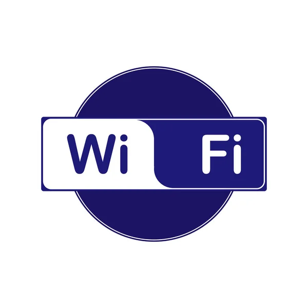 Icône d'information sur l'accès à un réseau WiFi — Image vectorielle