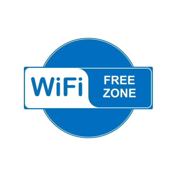 Icône d'information. Espace accès gratuit à un réseau WiFi — Image vectorielle