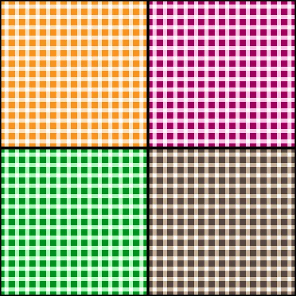 Conjunto de patrones geométricos sin costura de cuadrados, diamantes. Aleatorio — Vector de stock