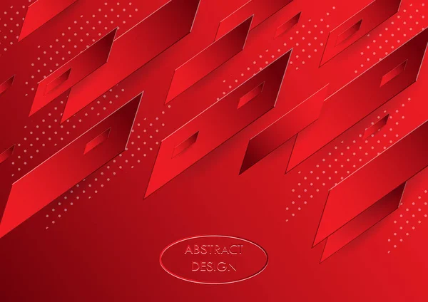 Abstracte achtergrond in rode tinten voor het ontwerpen van brochures pre — Stockvector