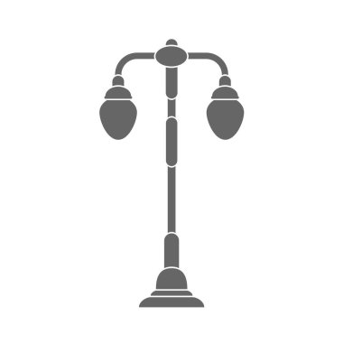 İki plafondlu bir lamba. Tema tasarımı için vektör illüstrasyonu. Beyaz bir arka planda izole edilmiş. Basit tasarım