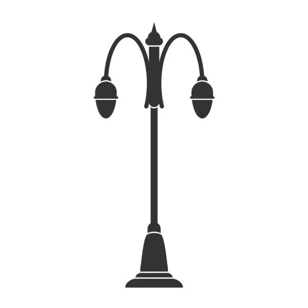 Lighting Lamp Two Plafonds Vector Illustration Theme Design Isolated White — Stock Vector