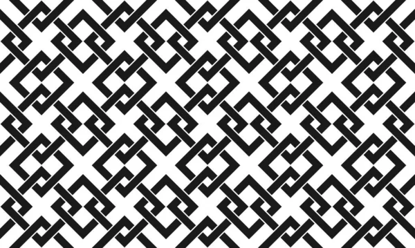Abstraktní Bezešvé Vzory Propletených Čtverců Pro Široké Použití Dekoracích Dekoracích — Stockový vektor