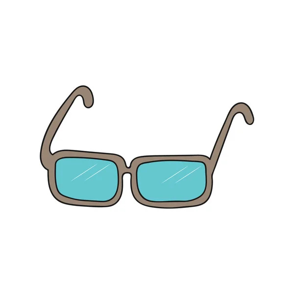 Sunglasses Isolated White Background Design Theme Design Vector Illustration Flat — Stock Vector
