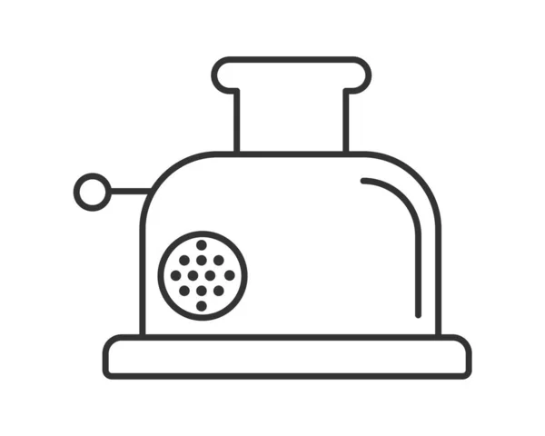 Icono Vector Simple Una Picadora Carne Ilustración Esquema Aislado Fondo — Vector de stock
