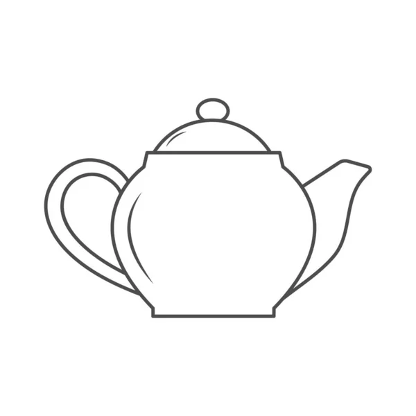 Çaydanlık Boş Çokgen Web Siteleri Uygulamalar Logo Etiket Veya Sticke — Stok Vektör