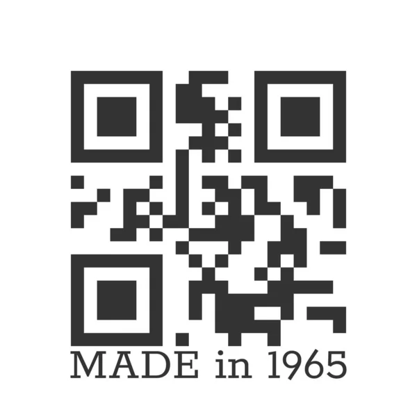 Напис Зроблено 1965 Року Одягу Текстилю Вітання Векторні Ілюстрації Ізольовані — стоковий вектор